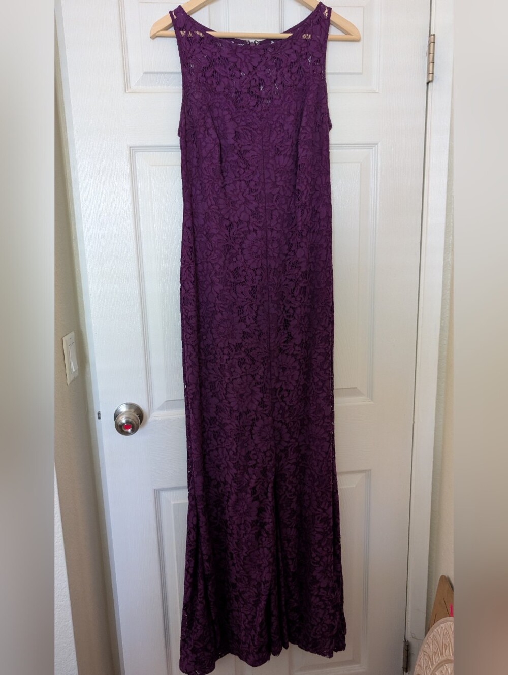 Ralph Lauren Plum Purple Lace Mother of the Bride/Groom Dress